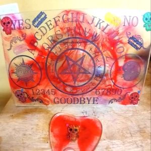 Voodoo and Razors Ouija Board Resin